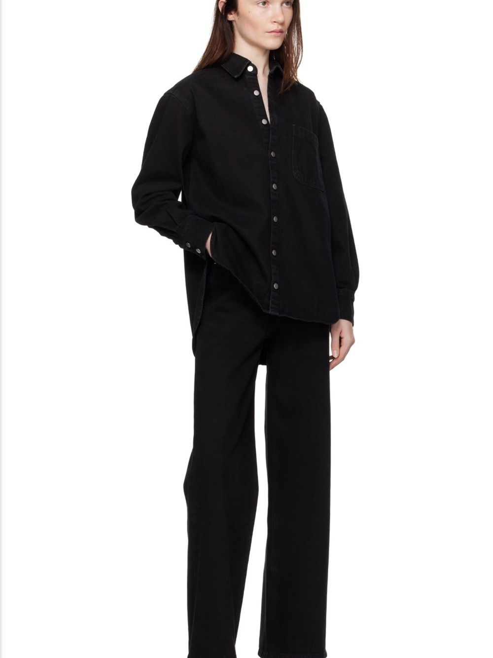 NWT Beaufille Black Deren Denim Shirt - Picture 5 of 6